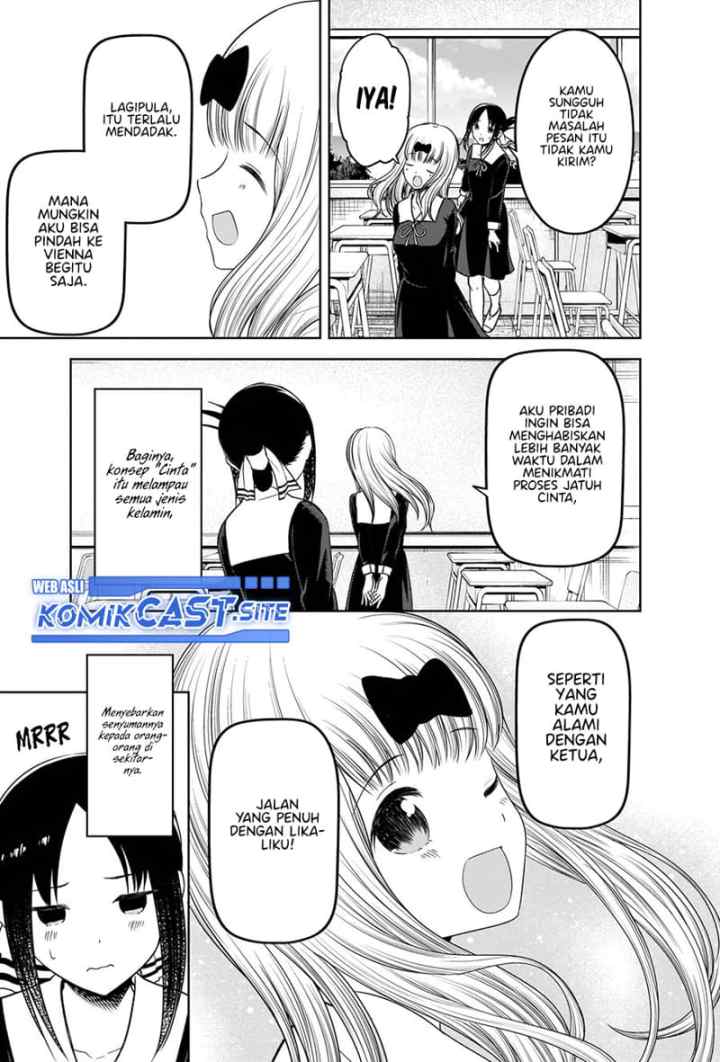 Kaguya-sama wa Kokurasetai: Tensai-tachi no Renai Zunousen chapter 279 halaman 18