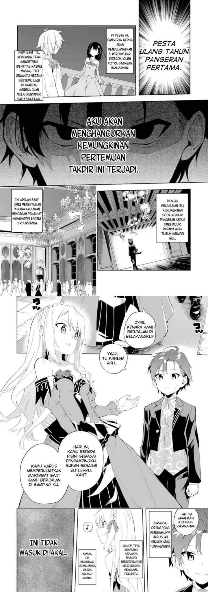 Akuyaku Reijou no Shitsuji-sama Hametsu Flag wa Ore ga Tsubusasete Itadakimasu chapter 1.1 halaman 13