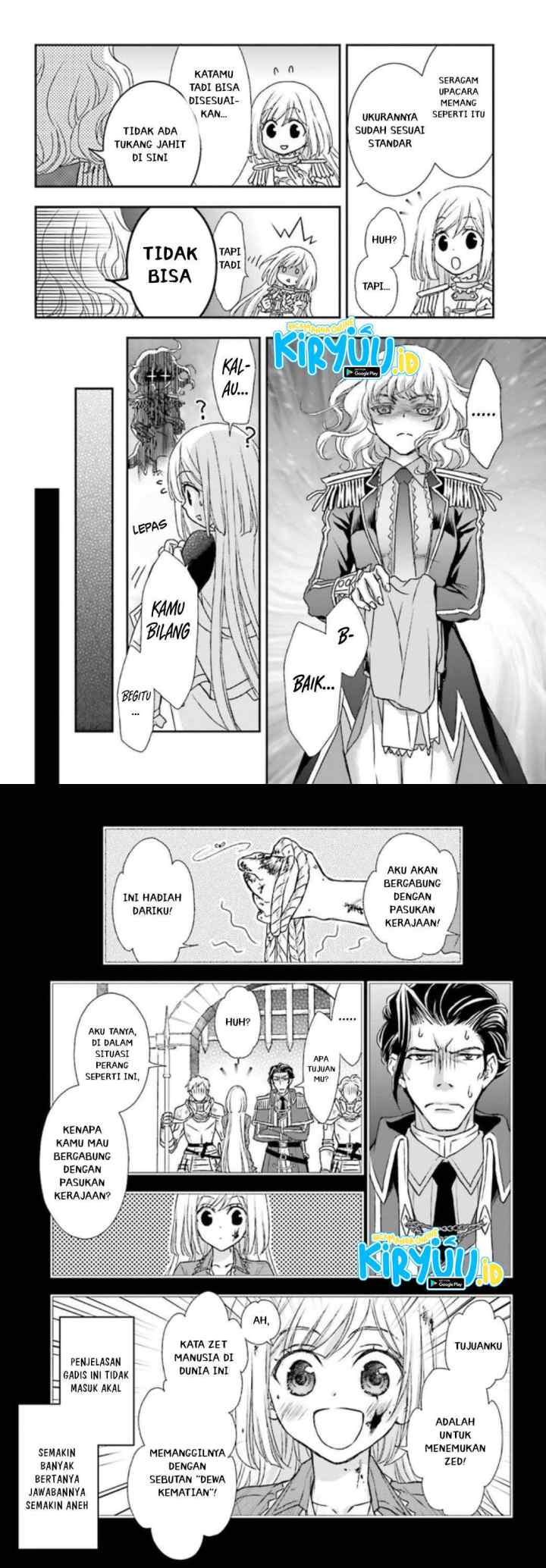 Shinigami ni Sodaterareta Shoujo wa Shikkoku no Tsurugi wo Mune ni Idaku chapter 17 halaman 8