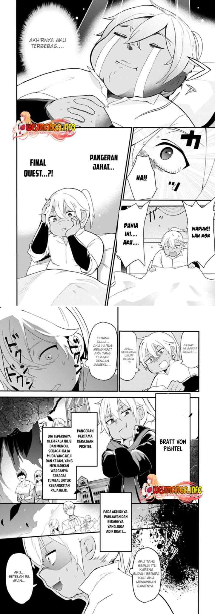 Kurobuta Ouji wa zense o omoidashite kaishin suru akuyaku kyara ni tensei shitanode shibou endo kara nigete itara saikyou ni natte ita chapter 1 halaman 6