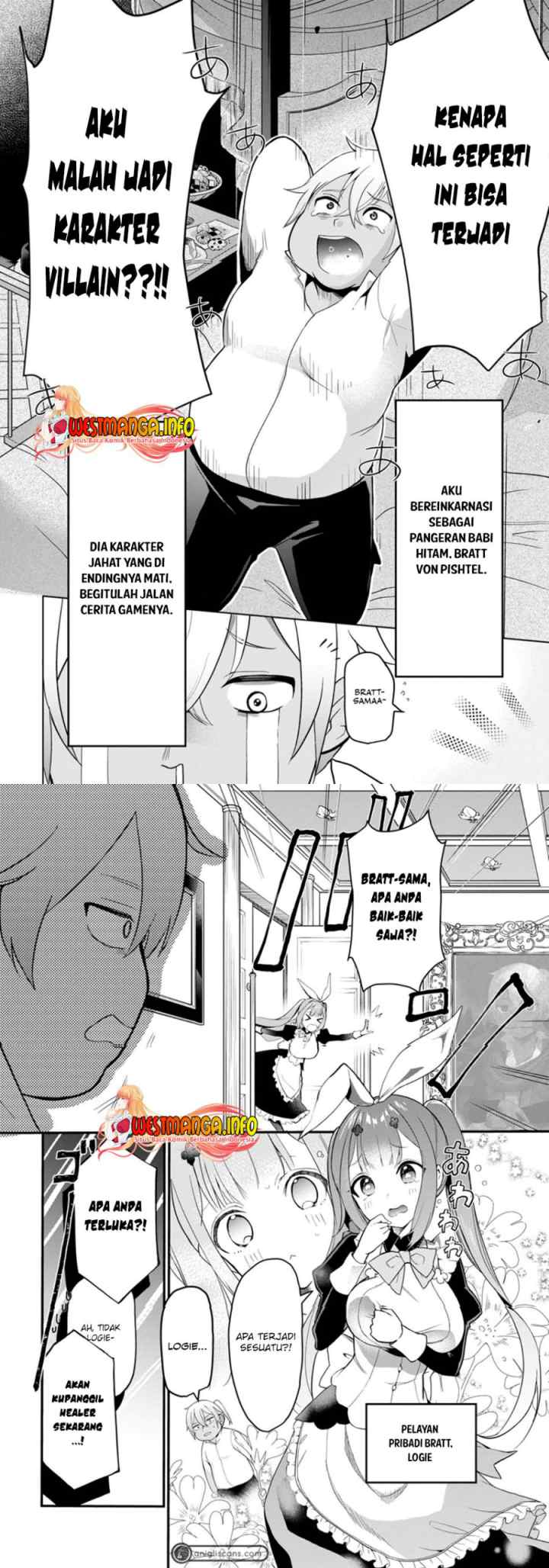 Kurobuta Ouji wa zense o omoidashite kaishin suru akuyaku kyara ni tensei shitanode shibou endo kara nigete itara saikyou ni natte ita chapter 1 halaman 7