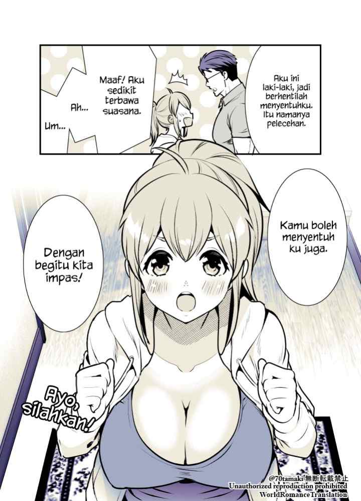 Osananajimi ga Hisabisa ni Saikai Shitara Otagai Kyonyuu ni Natteta chapter 1 halaman 5