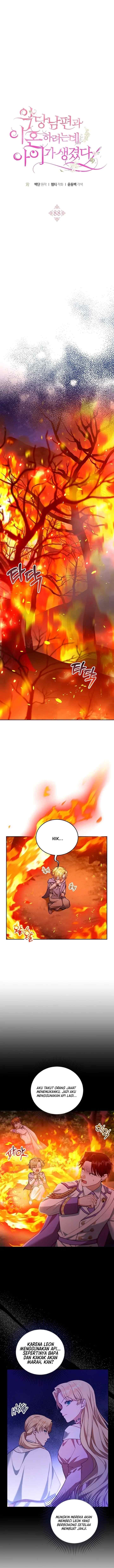 I Am Trying To Divorce My Villain Husband, But We Have A Child chapter 88 halaman 9