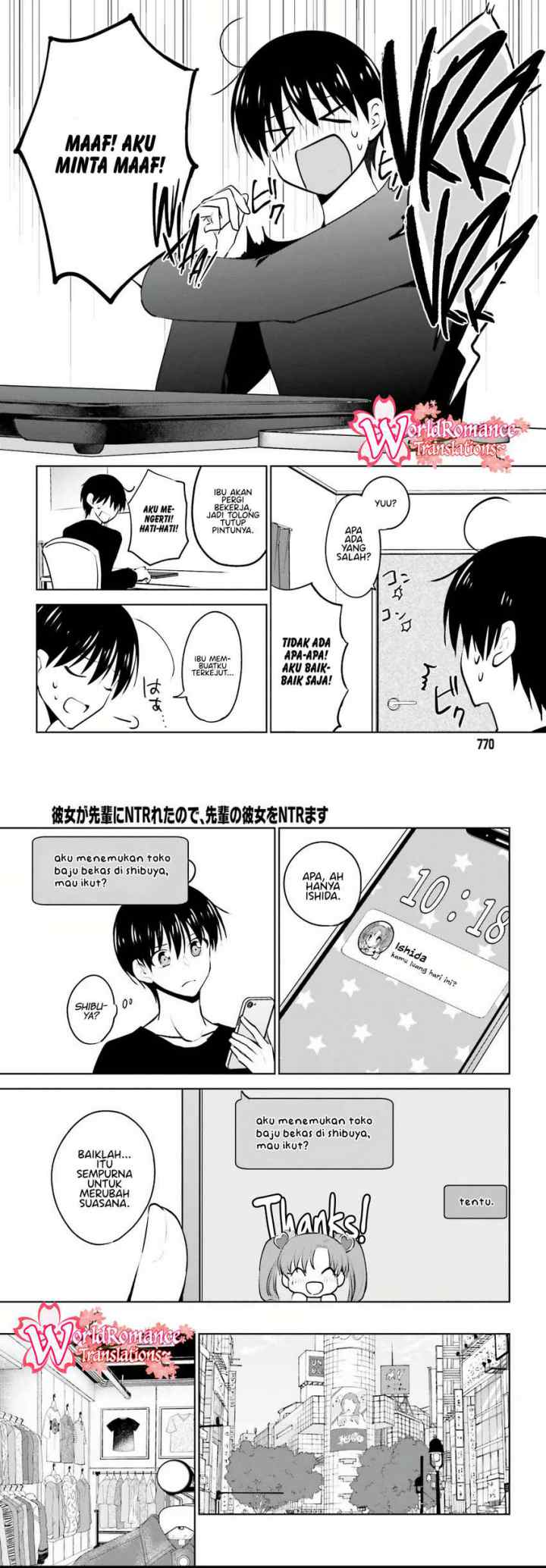 Kanojo ga Senpai ni NTR-reta node, Senpai no Kanojo wo NTR-masu chapter 7 halaman 4