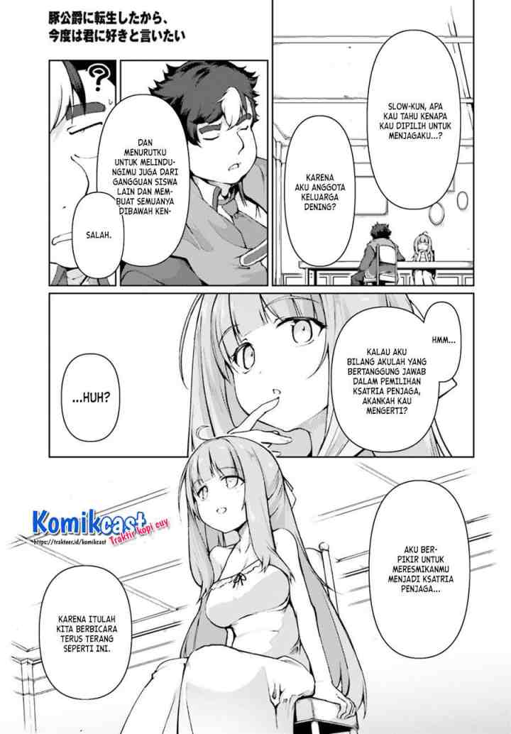 Buta Koushaku ni Tensei shita kara Kondo wa Kimi ni Suki to Iitai chapter 28 halaman 6