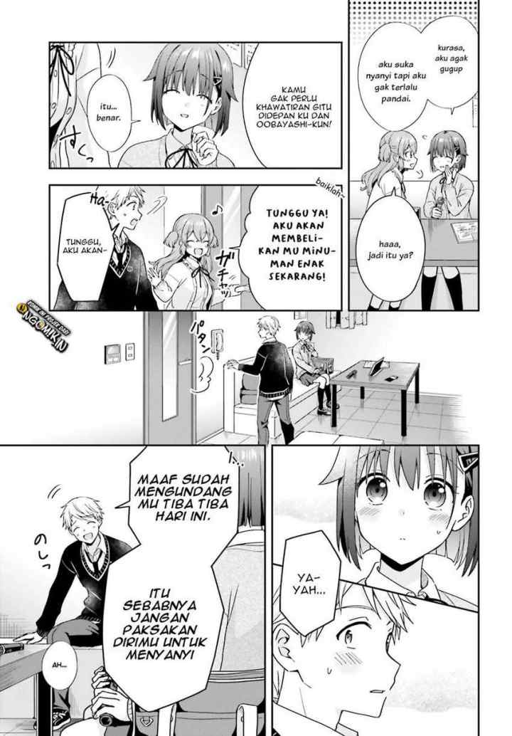 Koe no Chiisai Komori-san to Kuso Deka Oogoe no Oobayashi-kun chapter 19 halaman 5