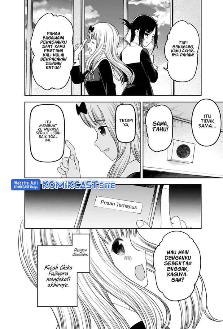 Kaguya-sama wa Kokurasetai: Tensai-tachi no Renai Zunousen chapter 279 halaman 17