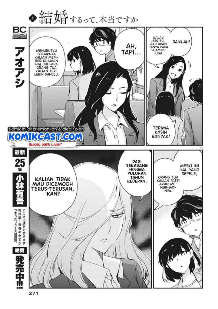 Kekkon Surutte, Hontou desu ka? chapter 53 halaman 16
