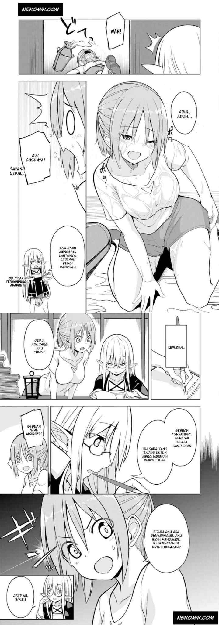 Eroi Koto Suru Tame ni Kyonyuu Bishoujo Dorei o Katta Hazu ga, Oshishou-sama to Shitawa Rete Omotta Toori ni Ikanaku Naru Hanashi chapter 3 halaman 4