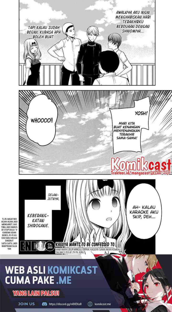 Kaguya-sama wa Kokurasetai: Tensai-tachi no Renai Zunousen chapter 265 halaman 19