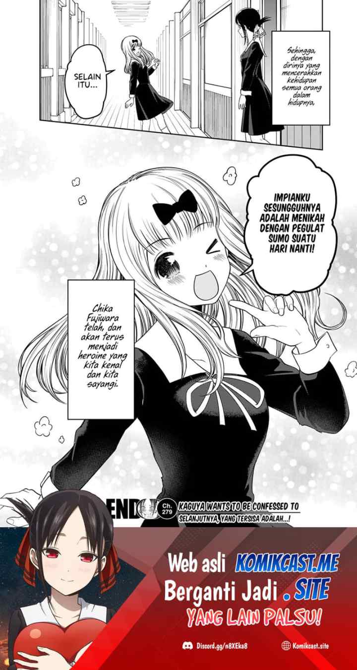 Kaguya-sama wa Kokurasetai: Tensai-tachi no Renai Zunousen chapter 279 halaman 19