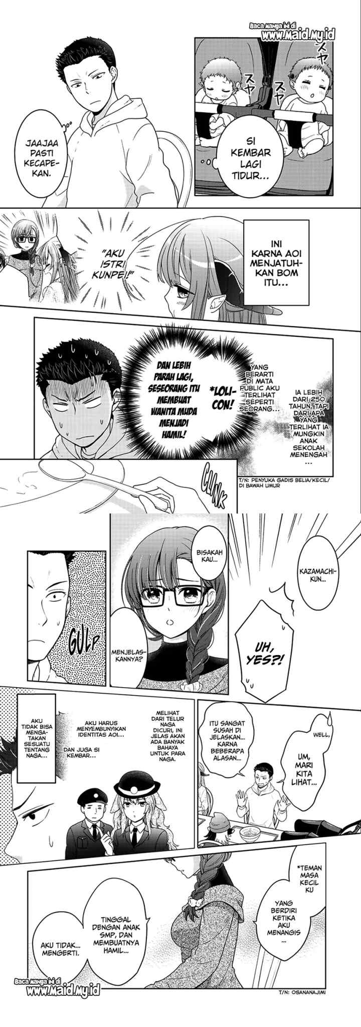 Kitaku Tochuu de Yome to Musume ga Dekita n dakedo Dragon datta chapter 6 halaman 4