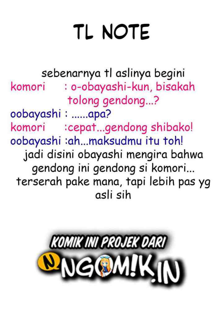 Koe no Chiisai Komori-san to Kuso Deka Oogoe no Oobayashi-kun chapter 20 halaman 6