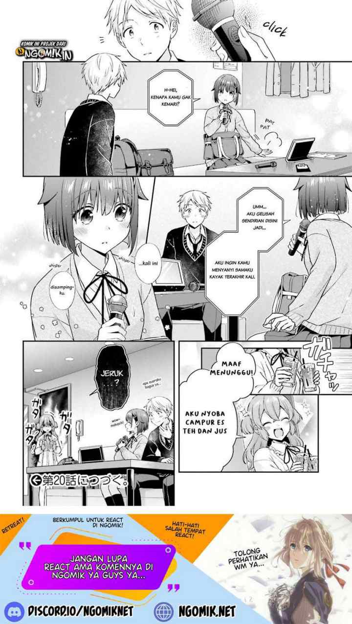 Koe no Chiisai Komori-san to Kuso Deka Oogoe no Oobayashi-kun chapter 19 halaman 6