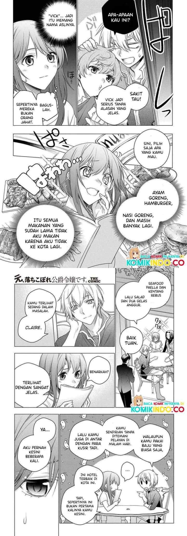 Moto, Ochikobore Koushaku Reijou desu. THE COMIC chapter 2.1 halaman 6