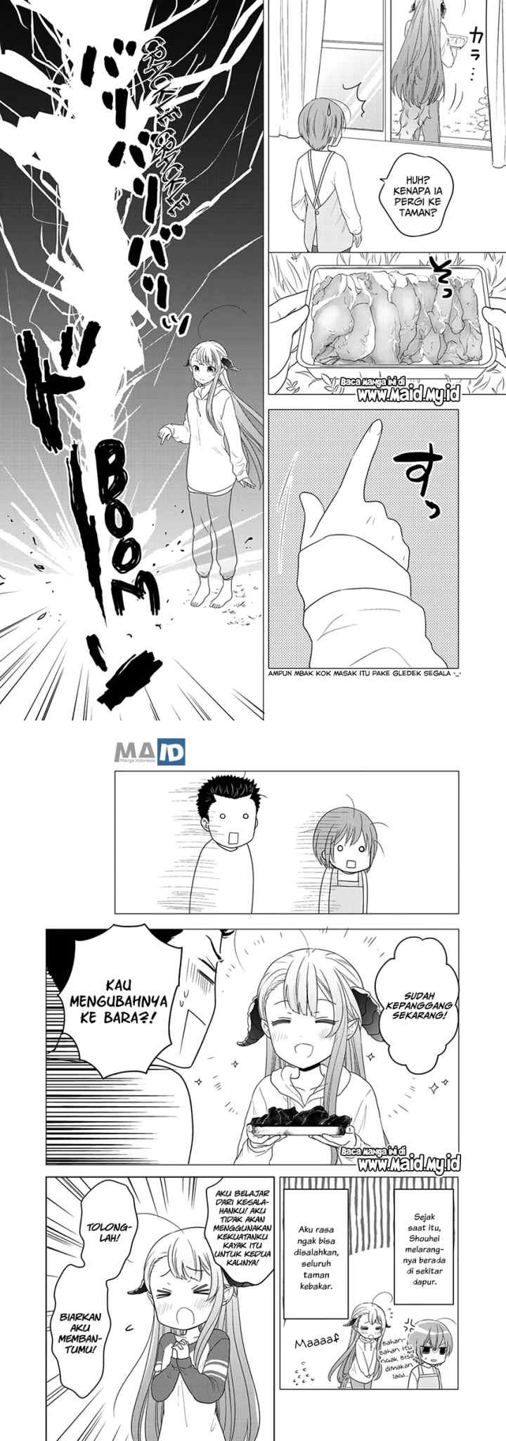 Kitaku Tochuu de Yome to Musume ga Dekita n dakedo Dragon datta chapter 8 halaman 9