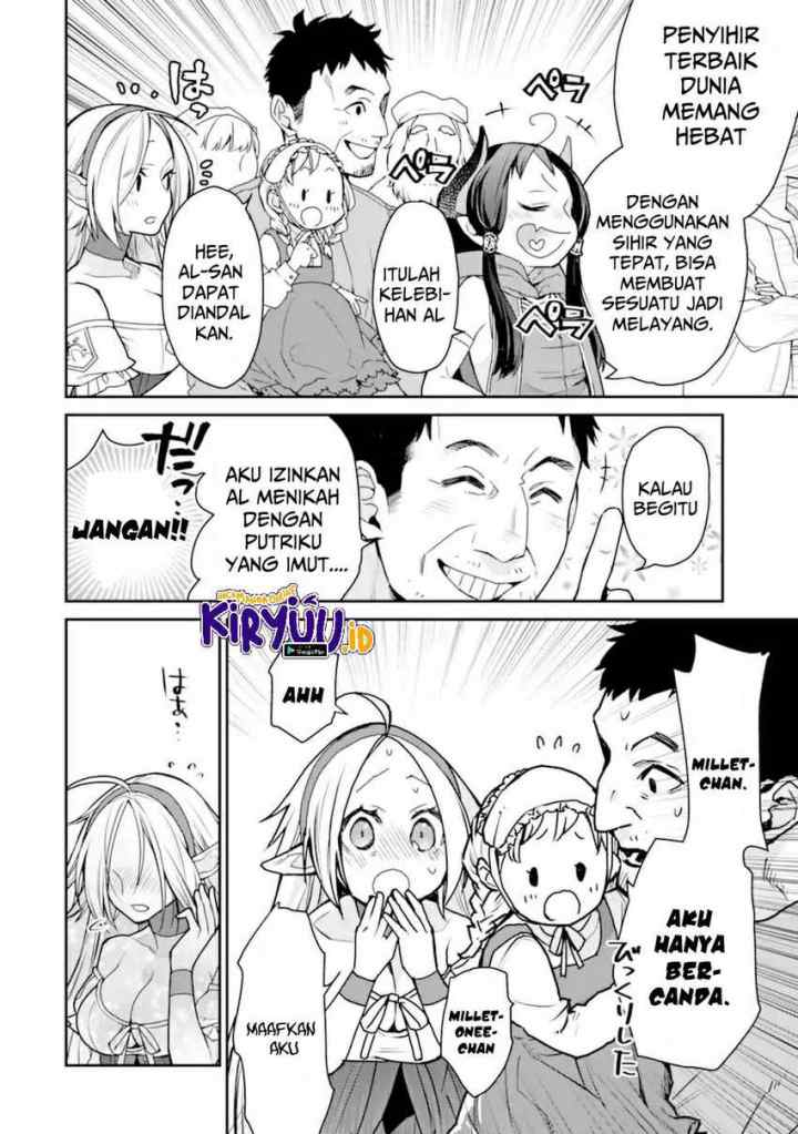 Saikyou no Madoshi. Hisa ni Ya wo Ukete Shimatta no de Inaka no Eihei ni Naru chapter 27.2 halaman 12