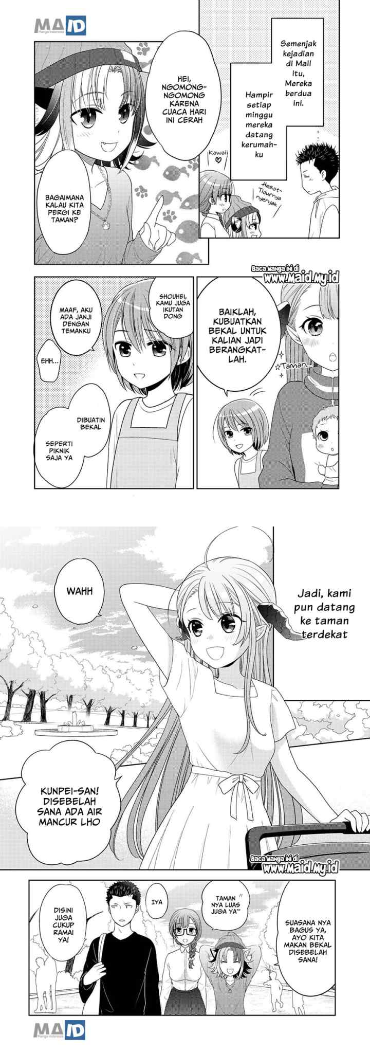 Kitaku Tochuu de Yome to Musume ga Dekita n dakedo Dragon datta chapter 11 halaman 4