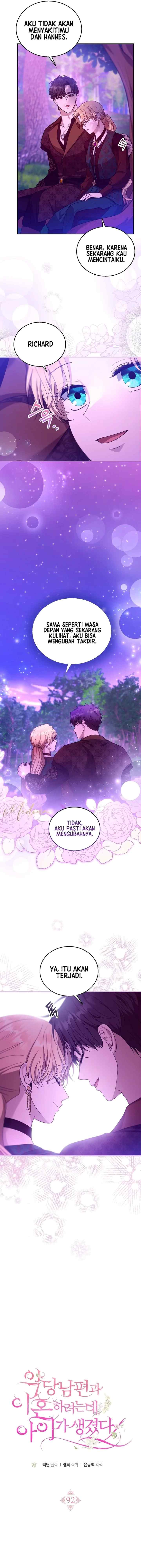 I Am Trying To Divorce My Villain Husband, But We Have A Child chapter 92 halaman 8