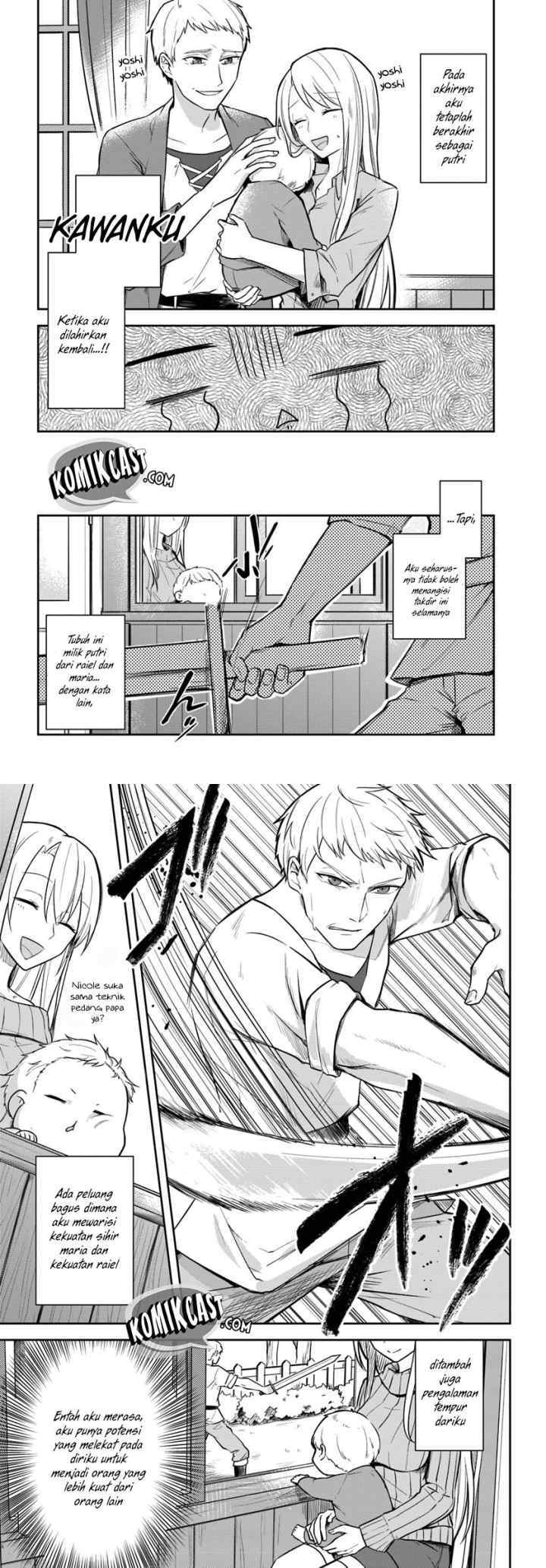 Eiyuu no Musume Toshite Umarekawatta Eiyuu wa Futatabi Eiyuu o Mezasu chapter 1 halaman 8