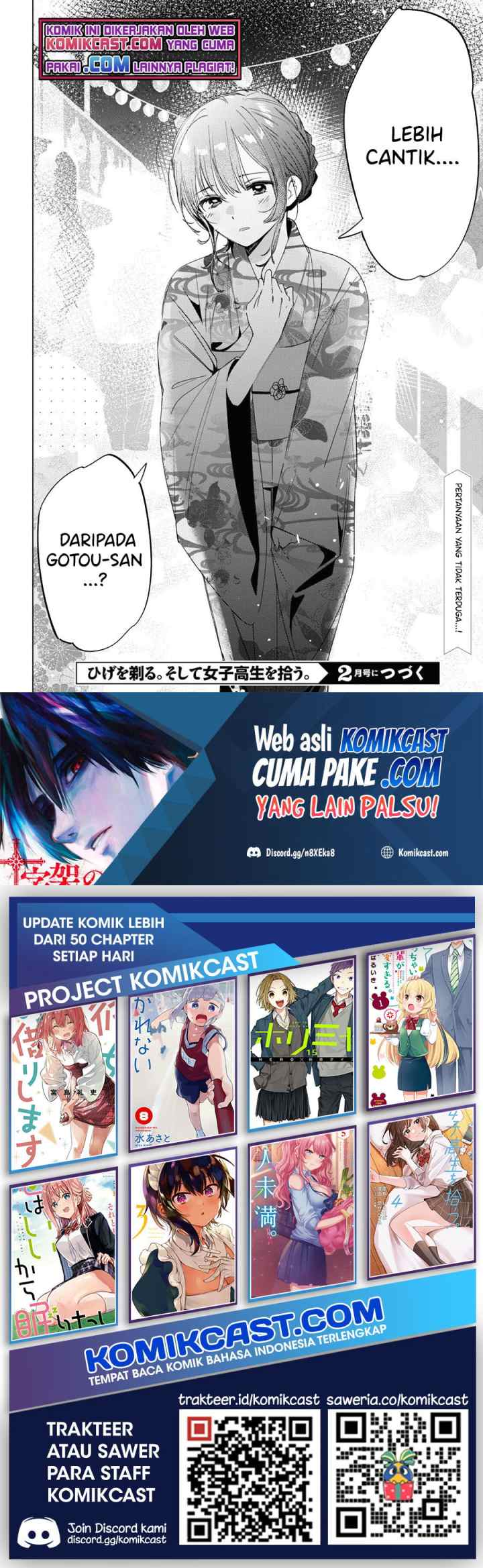 Hige Wo Soru. Soshite Joshikosei Wo Hirou chapter 34 halaman 16