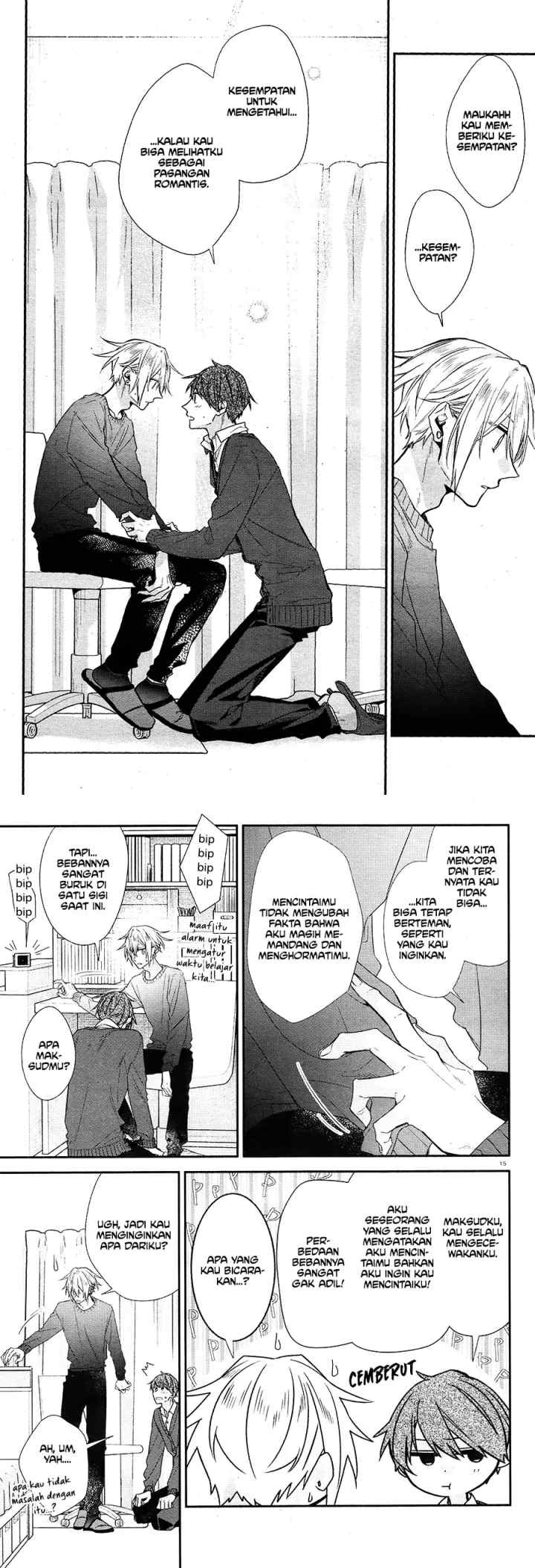 Hirano to Kagiura chapter 15 halaman 9