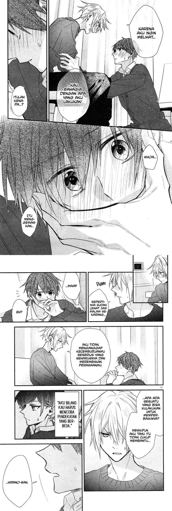 Hirano to Kagiura chapter 15 halaman 8