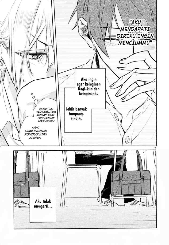 Hirano to Kagiura chapter 32 halaman 14