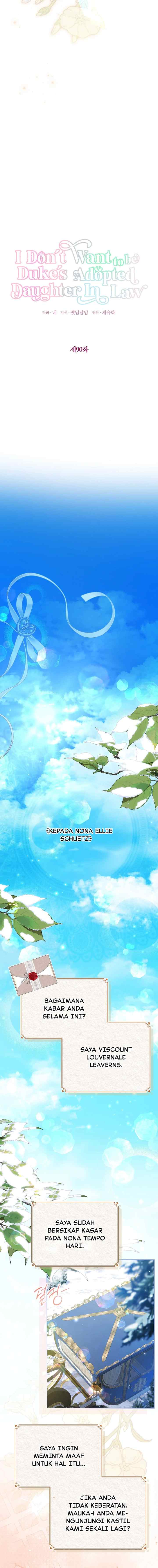 I Don't Want To Be Duke's Adopted Daughter-in-law chapter 90 halaman 8