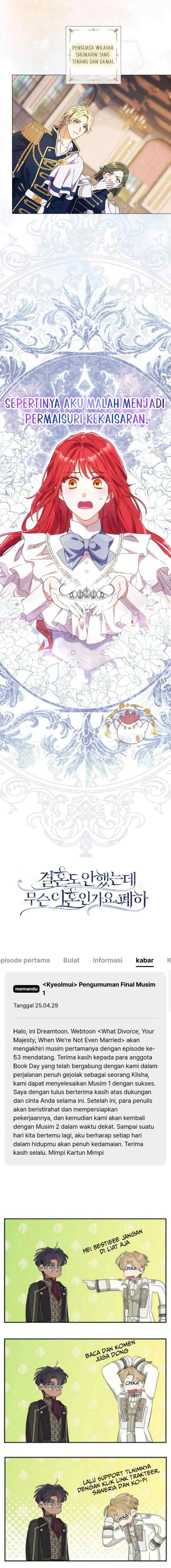 I'm Not Even Married, What Divorce, Your Majesty? chapter 53 halaman 19