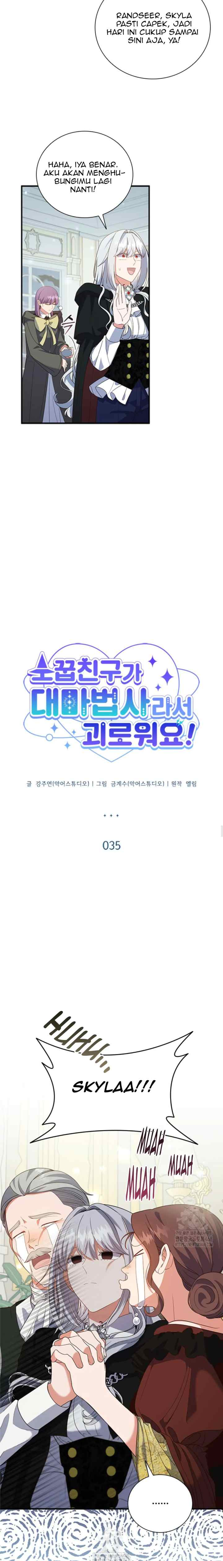 I'm Uncomfortable Because My Childhood Friend is a Wizard chapter 35 halaman 9