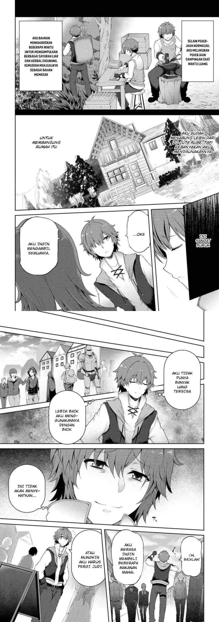 Ie ga Moete Jinsei Dou Demo Yoku Natta kara, Nokotta Nakenashi no Kin de Dark Elf no Dorei o Katta chapter 1 halaman 5