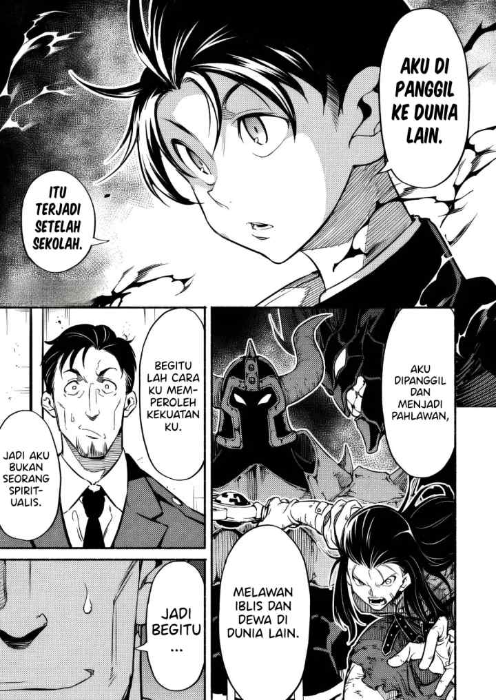 Isekai kara Kikan Shitara Chikyuu mo Kanari Fantajii Deshita. Ato, Makeheroin-domo Kocchi Minna chapter 2.1 halaman 14