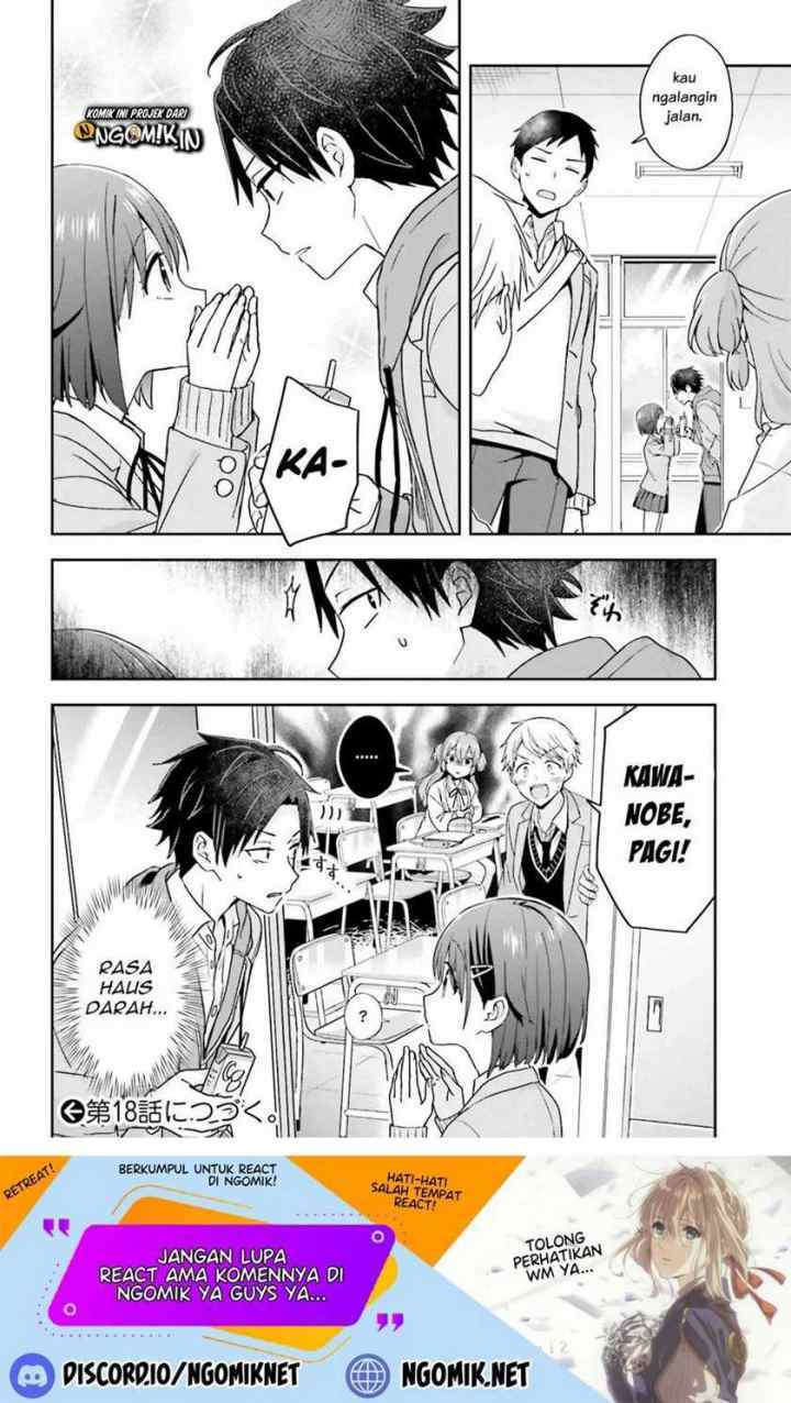 Koe no Chiisai Komori-san to Kuso Deka Oogoe no Oobayashi-kun chapter 17 halaman 5