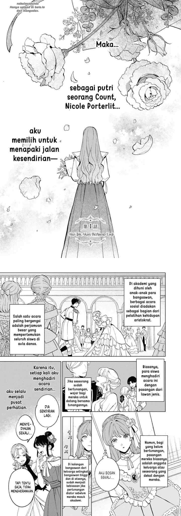 Ohitorisama ni wa Naremashita node. Konyakusha Houchichuu! chapter 1 halaman 5