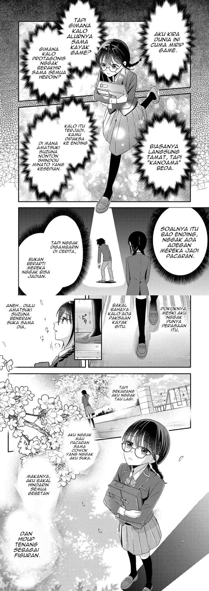 Osananajimi no Watashi wa Mob de Itai no ni, Nazeka Heroine no Renai Taishou ni Natte Iru chapter 1 halaman 12