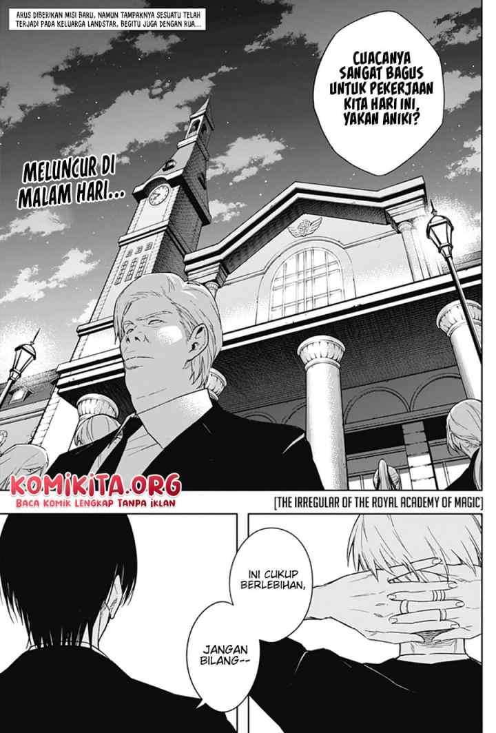 Ouritsu Mahou Gakuen no Saika Sei: Slum Agari no Saikyou Mahoushi, Kizoku darake no Gakuen de Musou suru chapter 46 halaman 4