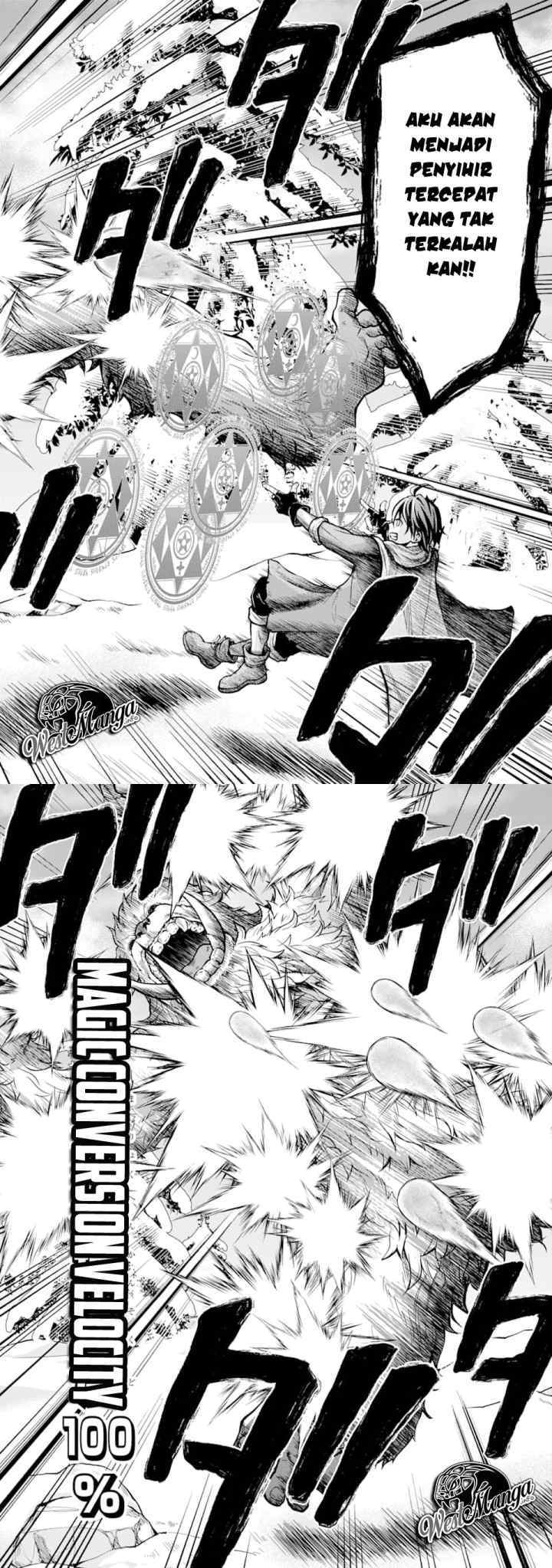 Saisoku Musou No B-Kyuu Mahou Tsukai: Ippatsu Utareru Mae Ni Senpatsu Uchikaesu! chapter 1.2 halaman 12