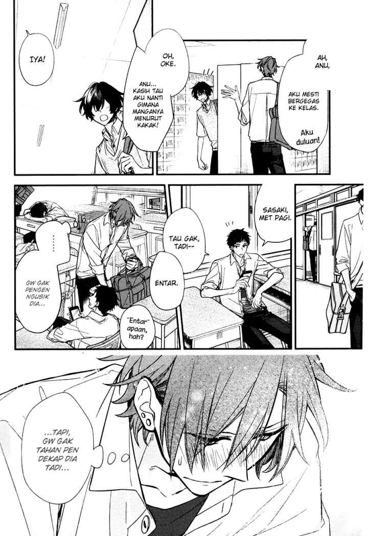 Sasaki to Miyano chapter 21 halaman 18