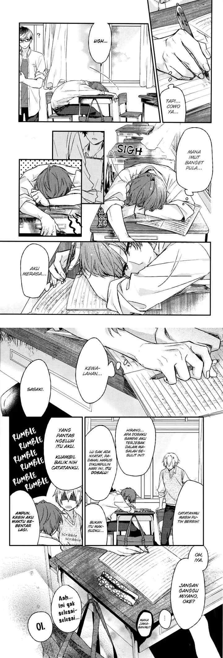 Sasaki to Miyano chapter 3 halaman 8