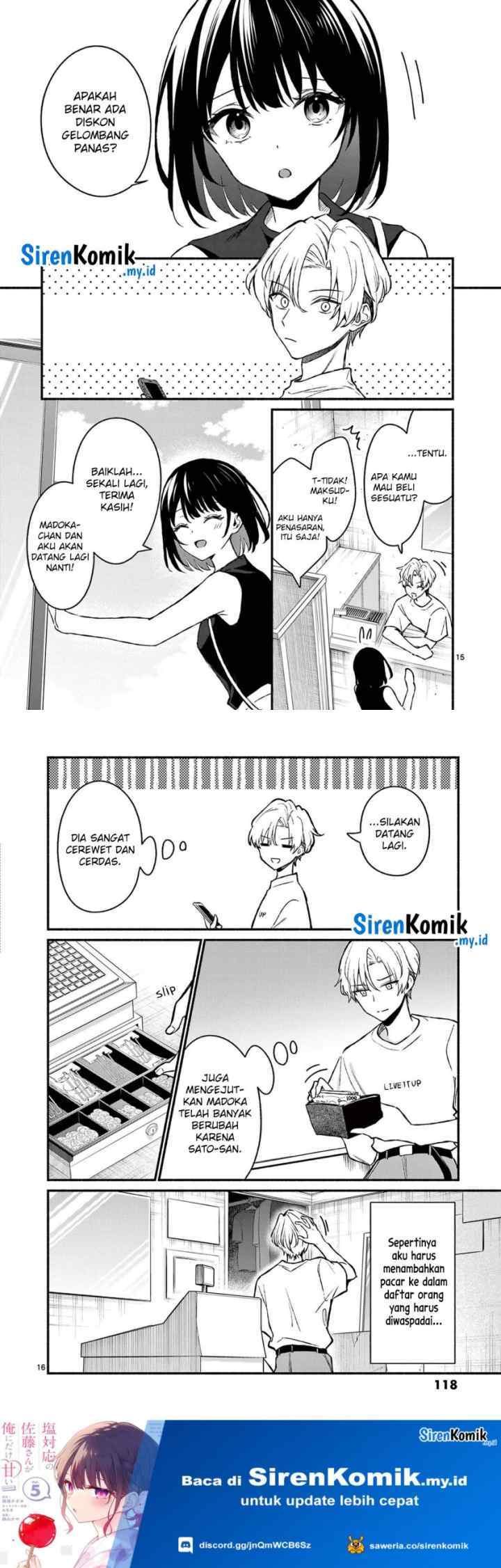 Shiotaiou no Sato-san ga Ore ni dake Amai chapter 35 halaman 18