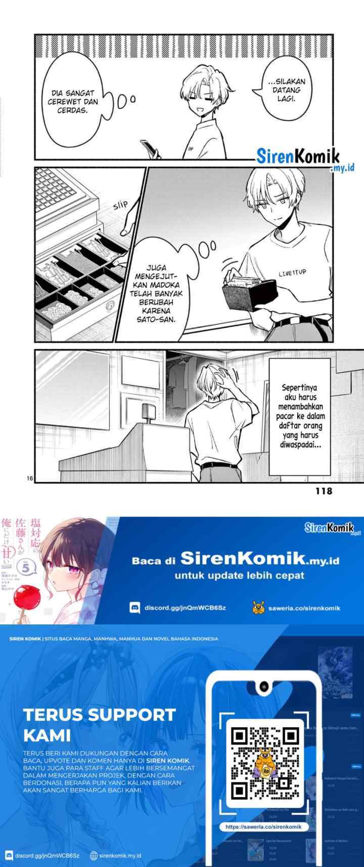 Shiotaiou no Sato-san ga Ore ni dake Amai chapter 35 halaman 9