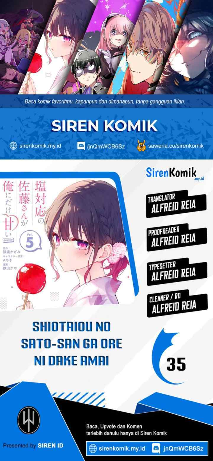 Shiotaiou no Sato-san ga Ore ni dake Amai chapter 35 halaman 10
