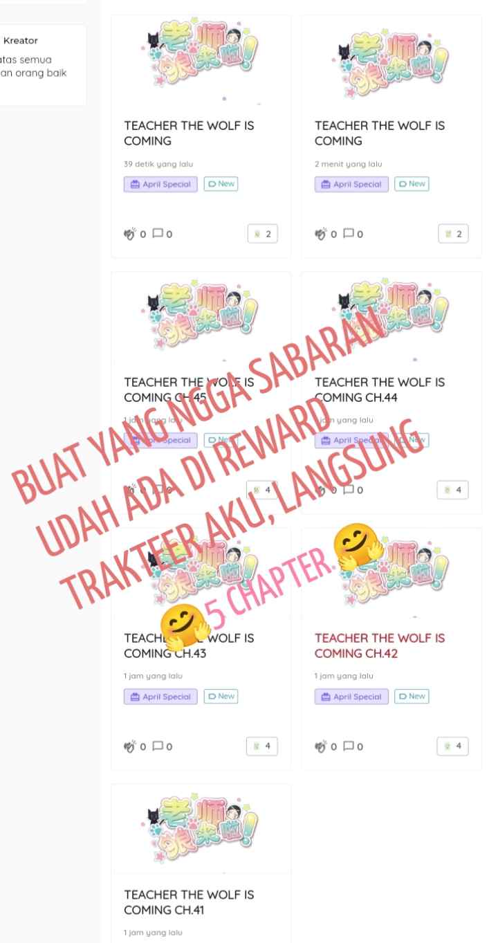 Teacher, The Wolf Is Coming! chapter 40 halaman 5