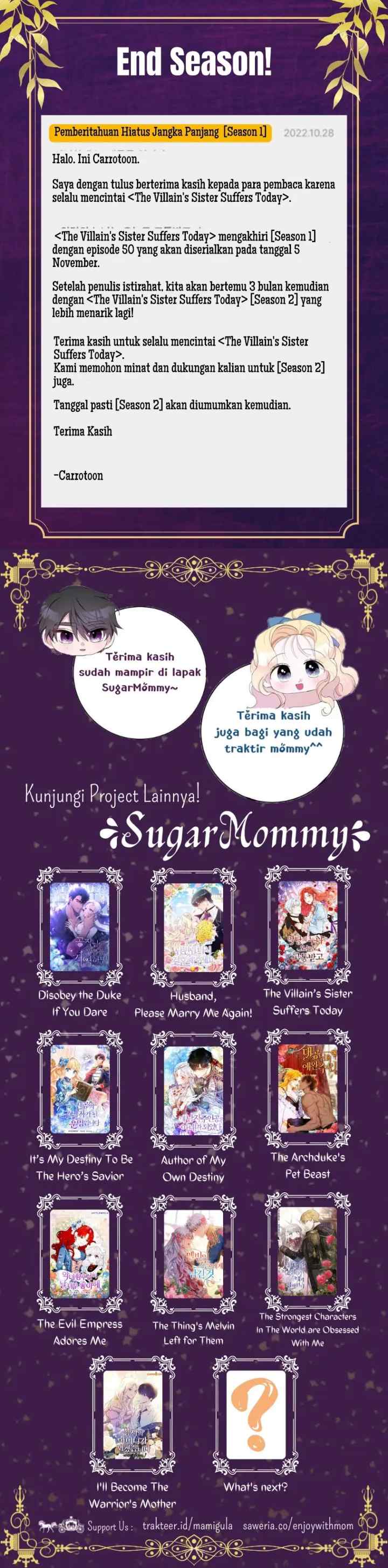 The Villain's Older Sister Suffers Again Today chapter 49 halaman 17