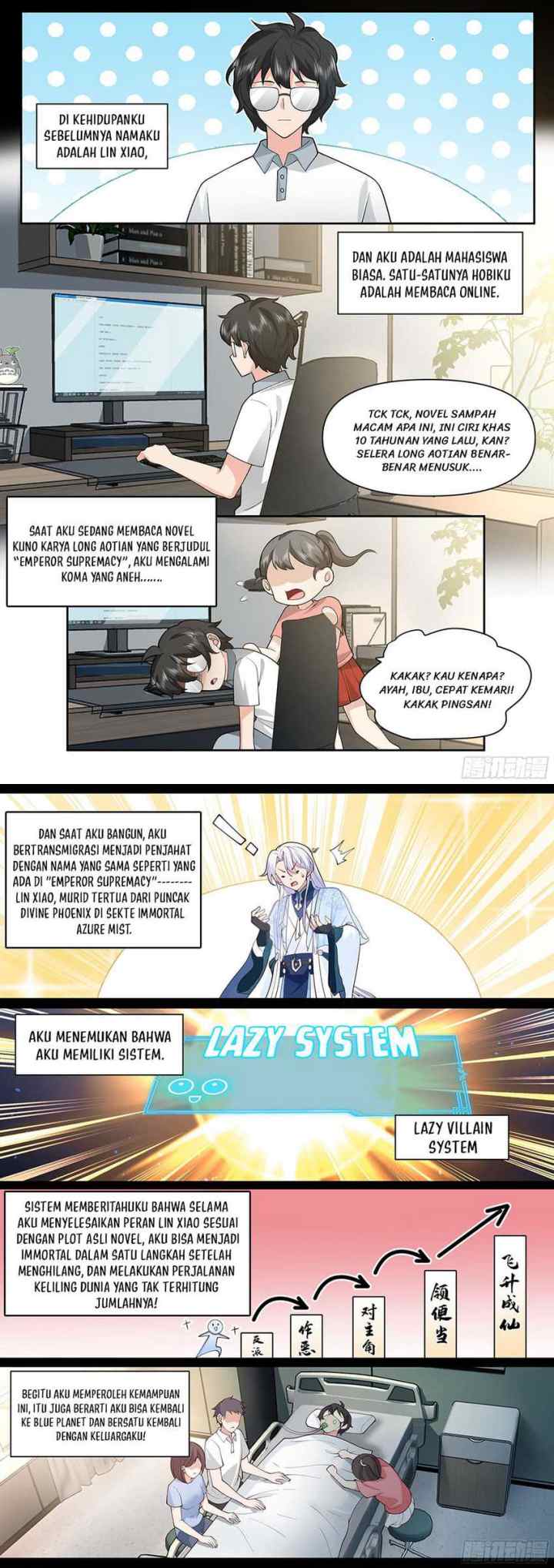 The Villain's Senior Brother And His Junior Sisters Are All Yanderes chapter 1 halaman 9