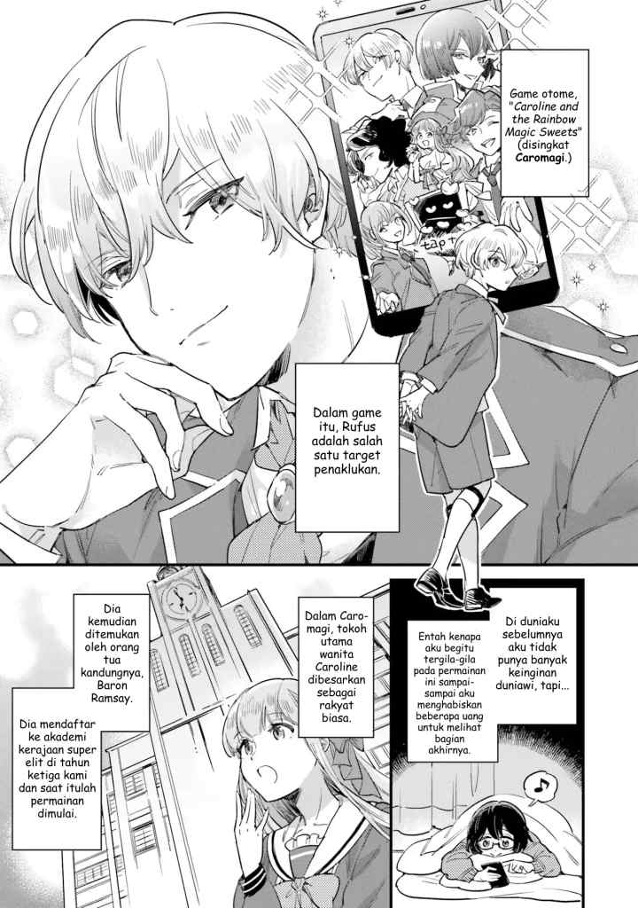 Yowaki MAX Reijou nanoni, Ratsuwan Konyakusha-sama no Kake ni Notte Shimatta chapter 1.2 halaman 5