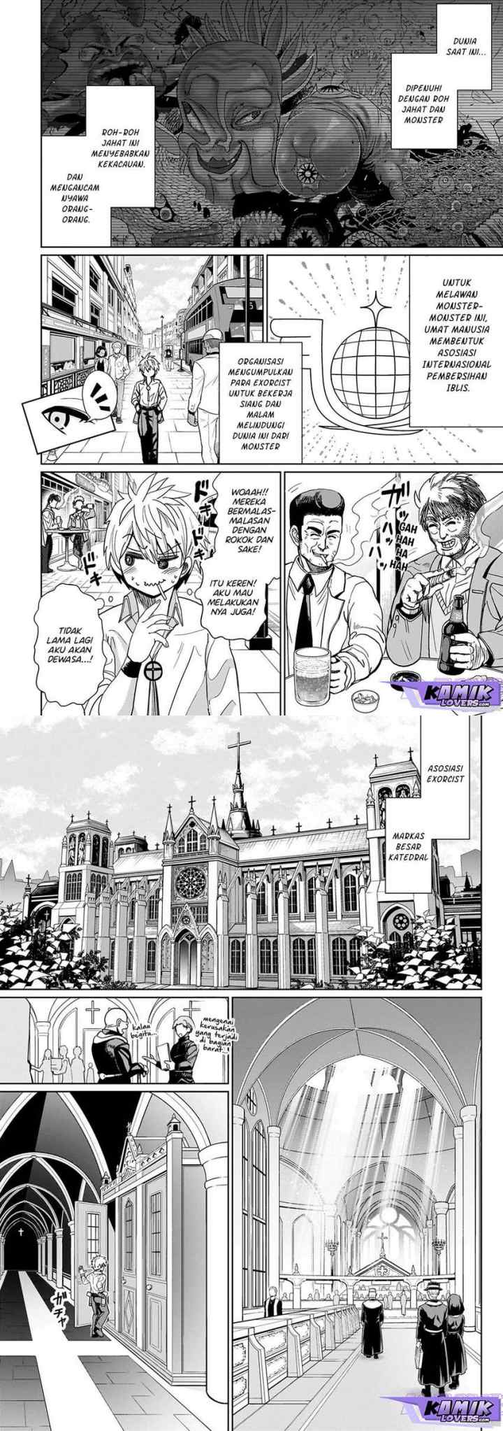 Exorcist wa Midara ni Aragau chapter 1.1 halaman 6