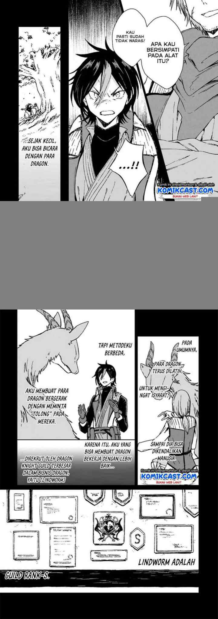 S-kyuu Guild wo Tsuihou saretakedo, Jitsu wa Ore dake Dragon no Kotoba ga Wakaru no de, Kidzuita Toki ni wa Ryuu Kishi no Chouten wo Kiwametemashita chapter 1 halaman 8