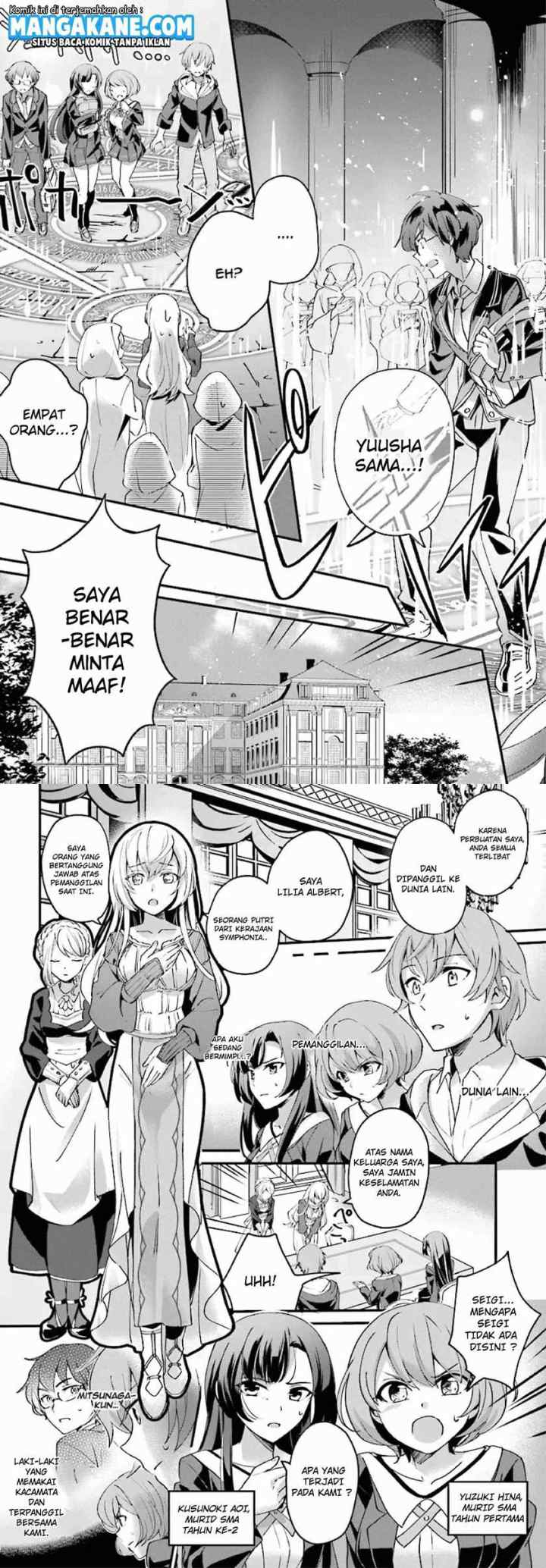 Yuusha Shoukan ni Makikomareta kedo, Isekai wa Heiwa deshita chapter 1 halaman 4